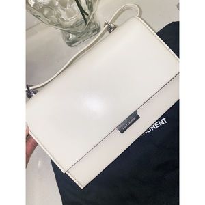 Saint Laurent off white leather purse new!
